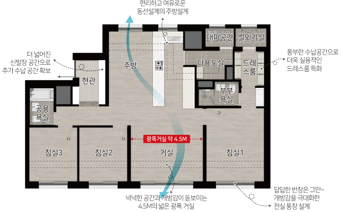 84㎡B 평면도